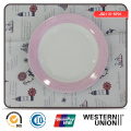 Exquisite Abziehbild Runde Porzellan Dinner Plate